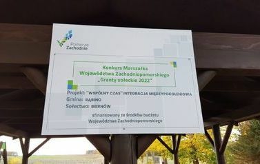 Granty Sołeckie 2022-Tablica informacyjna Biernów