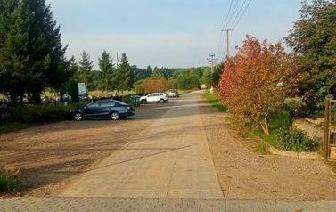 Remonty dróg gminnych-droga przy cmentarzu komunalnym w Rąbinie po remoncie