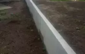 mur oporowy OSP Rąbino