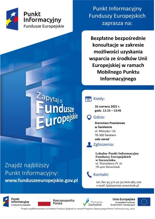 Mobilny Punkt Informacyjny w Świdwinie Mobilny Punkt Informacyjny w Świdwinie