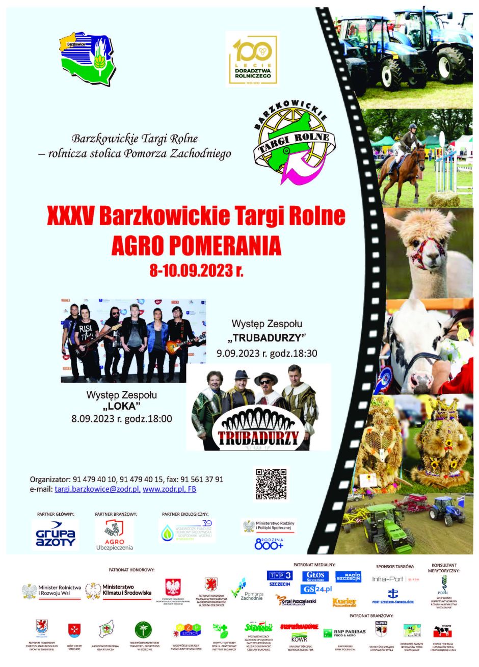 XXXV Barzkowickie Targi Rolne AGRO POMERANIA 2023