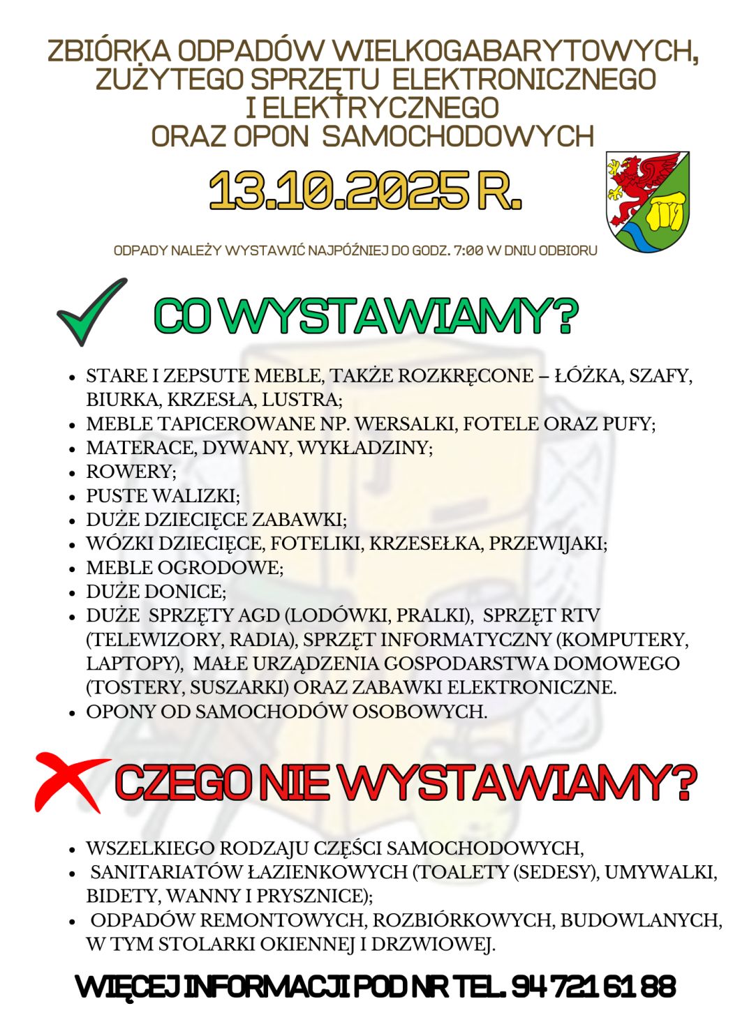 Zbi&oacute;rka opad&oacute;w wielkogabarytowych