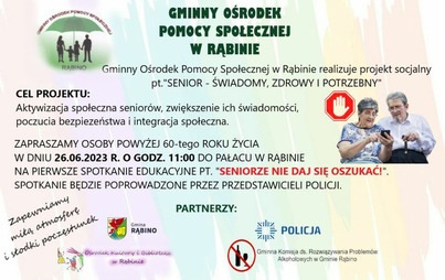 Zdjęcie do Projekt socjalny pt. "Senior-świadomy, zdrowy i potrzebny"